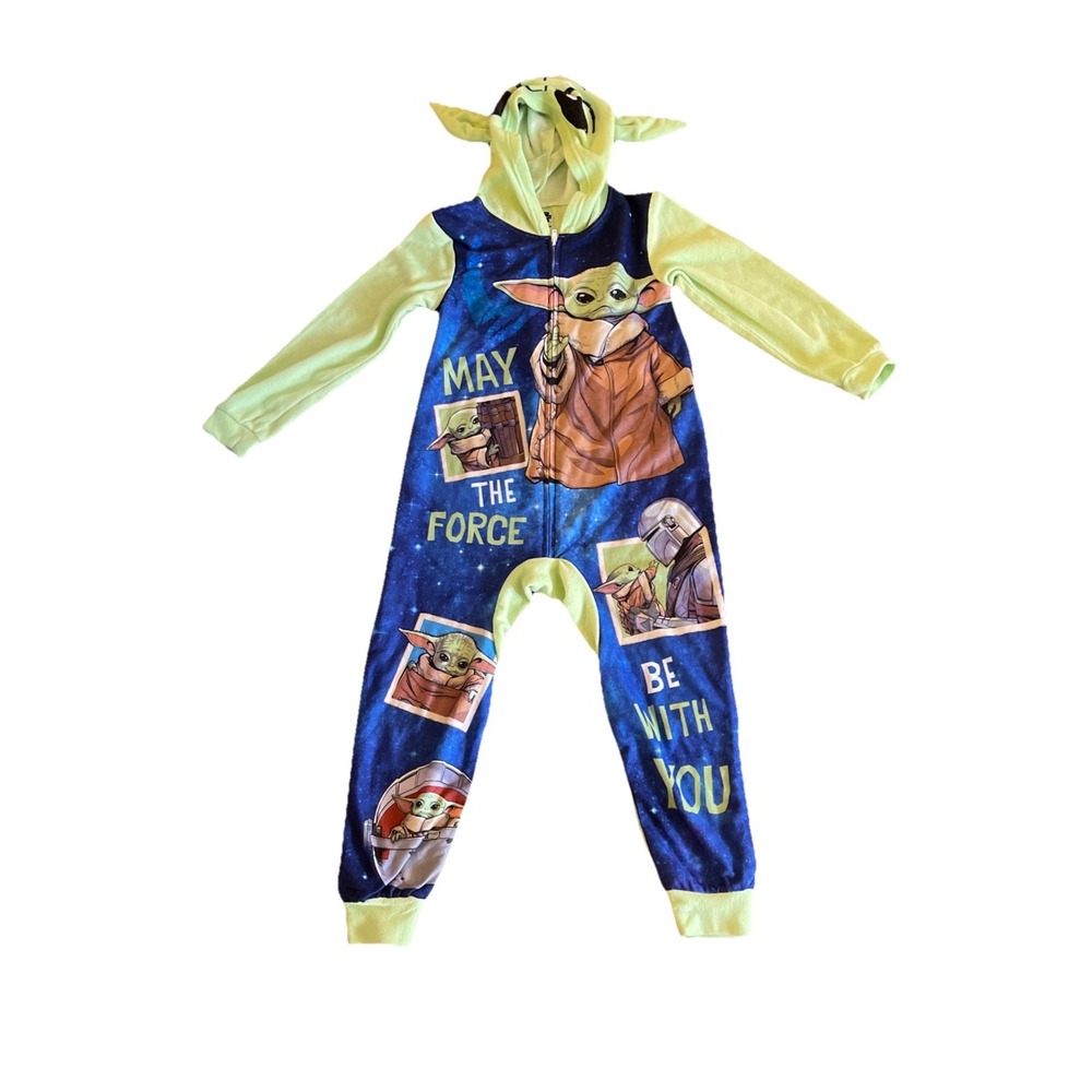 Star‎ Wars The Mandalorian Grogu Baby Yoda Pajama Blanket Sleepee 4/5 New